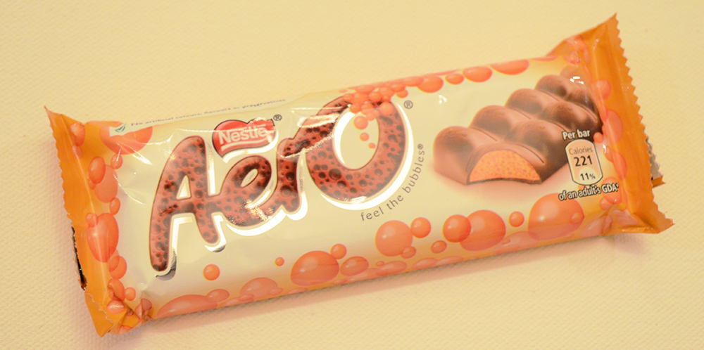 Orange Aero Chocolate Bar
