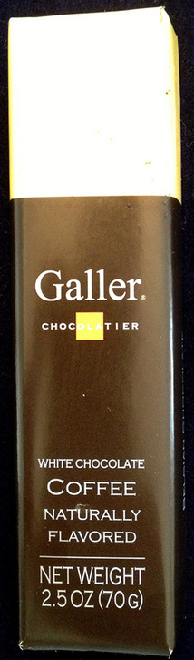 Galler White Chocolate Coffee Candy Bar